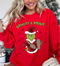 Load image into Gallery viewer, Special Price Drop-Grinchy &amp; Bougie Graphic Tops
