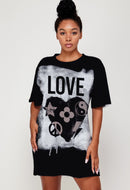 Love & Peace Graphic Tee's-Dress