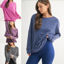 Load image into Gallery viewer, Waffle Knit Pullover Tops
