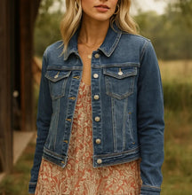 Load image into Gallery viewer, Skull Patch Denim Jackets
