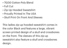 Load image into Gallery viewer, Graphic Skull Zip Up Hoodie
