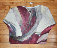 Burgundy Swoosh Sweaters-Made in Italy