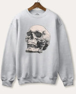 Skull Face Graphic Pullover