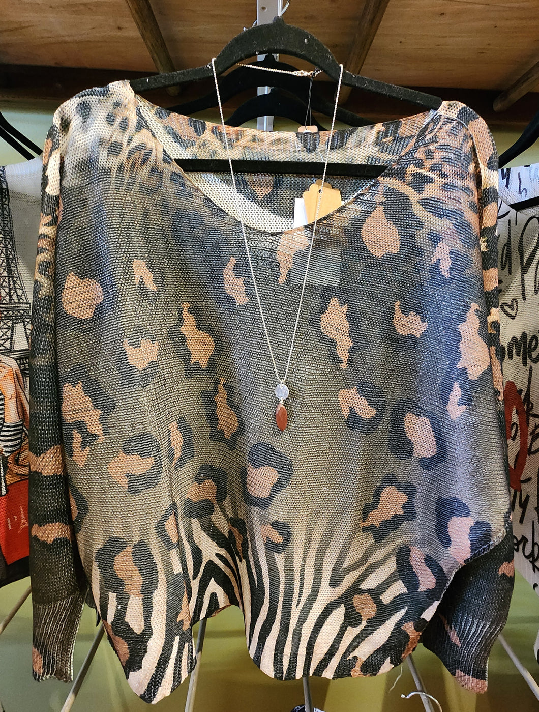 Cheetah & Zebra Sweater-Made in Italy