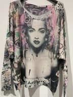 Restocked!! Edgy Lady Graphic Sweaters- Made in Italy