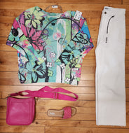 Floral Lightweight Sweater-Made in Italy