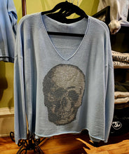 Load image into Gallery viewer, Crystal Face Skull Graphic Sweater
