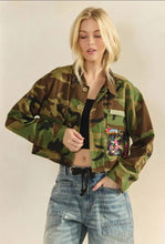 Load image into Gallery viewer, Restock Alert!! Camo Jacket W/Sequin Detail
