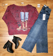 Don't let anyone ever dull your sparkle-Burgundy Sweaters-Made in Italy