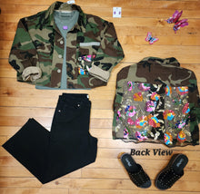 Load image into Gallery viewer, Restock Alert!! Camo Jacket W/Sequin Detail
