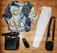 Pacasso inspired Print Sweaters-Made in Italy