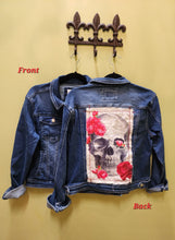 Load image into Gallery viewer, Skull Patch Denim Jackets
